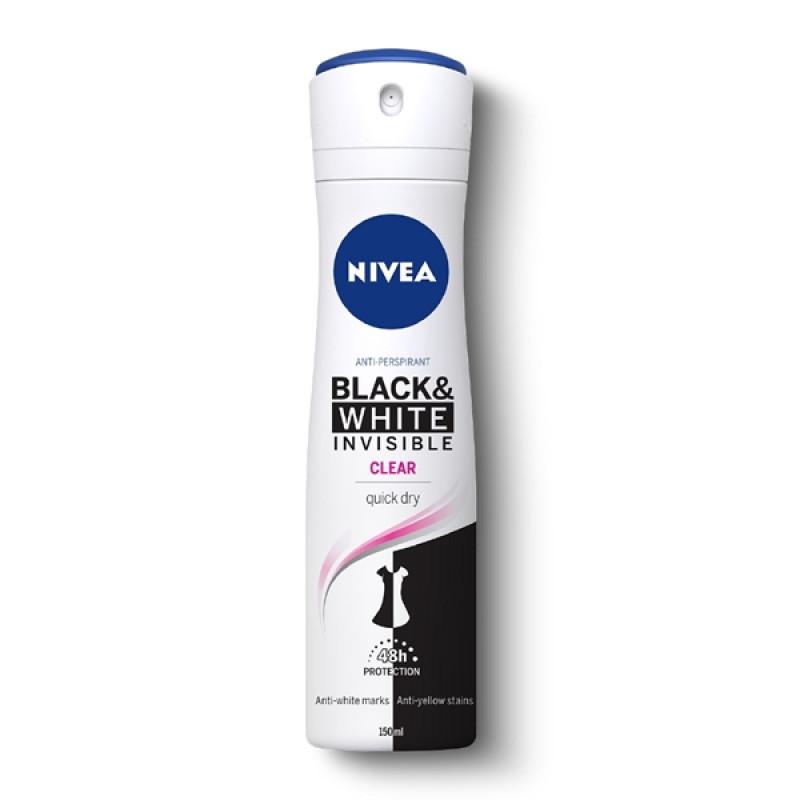 Nivea B&W Invisible Ultimate Impact Deodorant Spray 150ml For Women