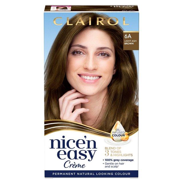 Clairol Nice'n Easy Permanent Hair Color 6A Light Ash Brown